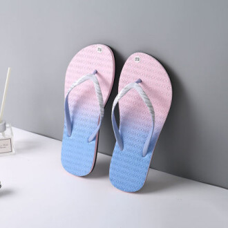 Ximi Vogue Purple Casual Style Gradient Color Flip Flops for Women