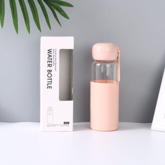 XimiVogue Creative Heat-Resistant Glass Water Bottle