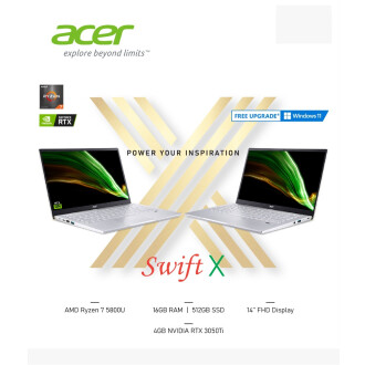 Acer Swift X 16GB RAM 512GB SSD 4GB NVIDIA RTX  Ti (SFX 51G)