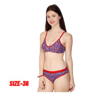 Lingerie for Honeymoon Bra Panty Set for Women Babydoll Sexy Lingerie for Honeymoon Size 36 Blue Color