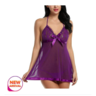 Babydoll Nightwear  Mini Lace Women Lingerie