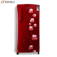 Sansui SPC200RF 200 Litre Single Door Burgundy Red Floral Ref