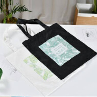 XimiVogue Plant Pattern Canvas Tote Bag