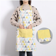 XimiVogue Geometric Triangle Pattern Apron (Yellow)