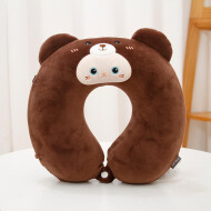 XimiVogue Cartoon Bear Memory Foam U-Shaped Neck Pillow