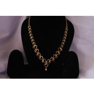 1gram micro gold beautiful love desgain neckless