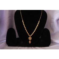 1 gram gold forming part wear neckless with Ruby stone