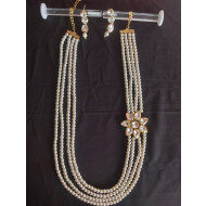 Stone link beaded mala