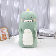XimiVogue Sky Blue Crocodile Throw Pillow Plush Doll